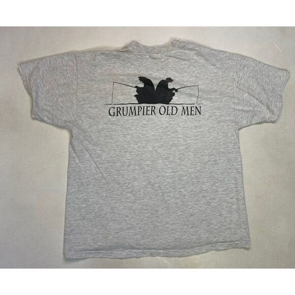 VINTAGE Grumpier Old Men Over E-Z Dive Center T-shirt Men XL 90s Single Stitch - Picture 1 of 10
